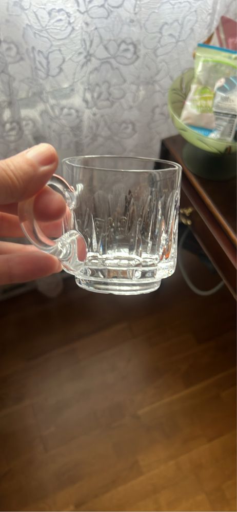 Szklanki 6 szt krysztalowe