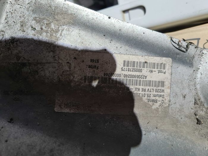 Listwa progowa nakładka progu prawa lewa Mercedes S W220