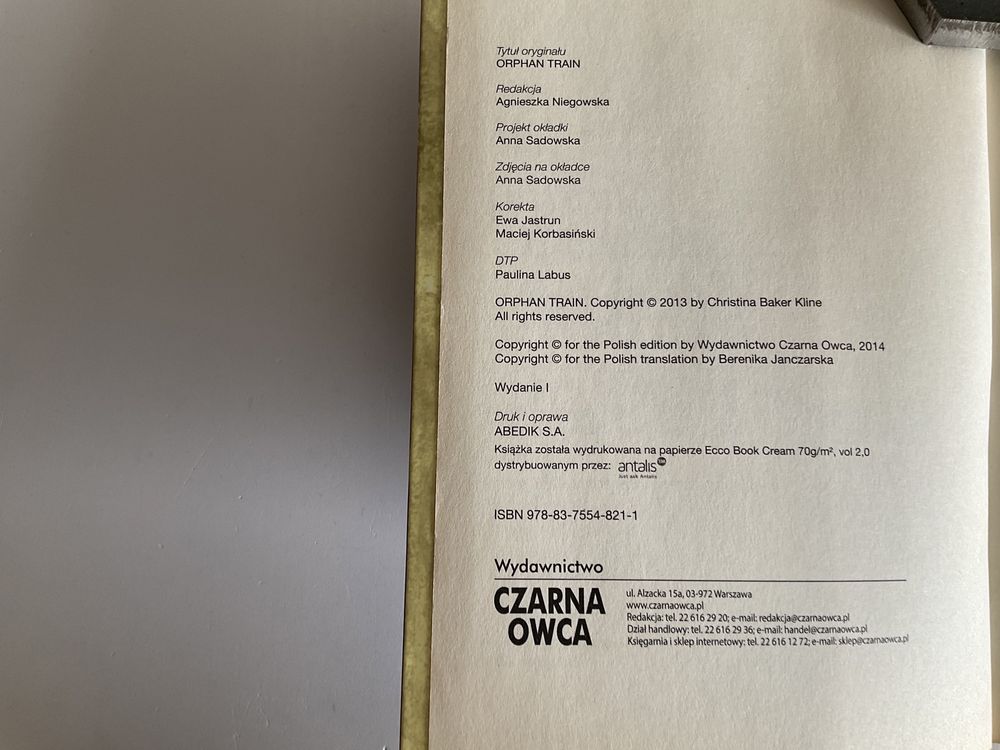 Sieroce Pociągi- C.Baker Kline- rok wydania 2014 (2)