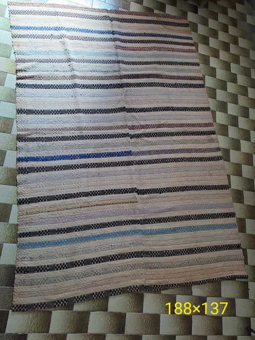 Manta artesanal feita em tear