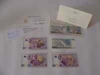 4 Banknoty kolekcjonerskie Jan Paweł II: 50 zł, 0 euro