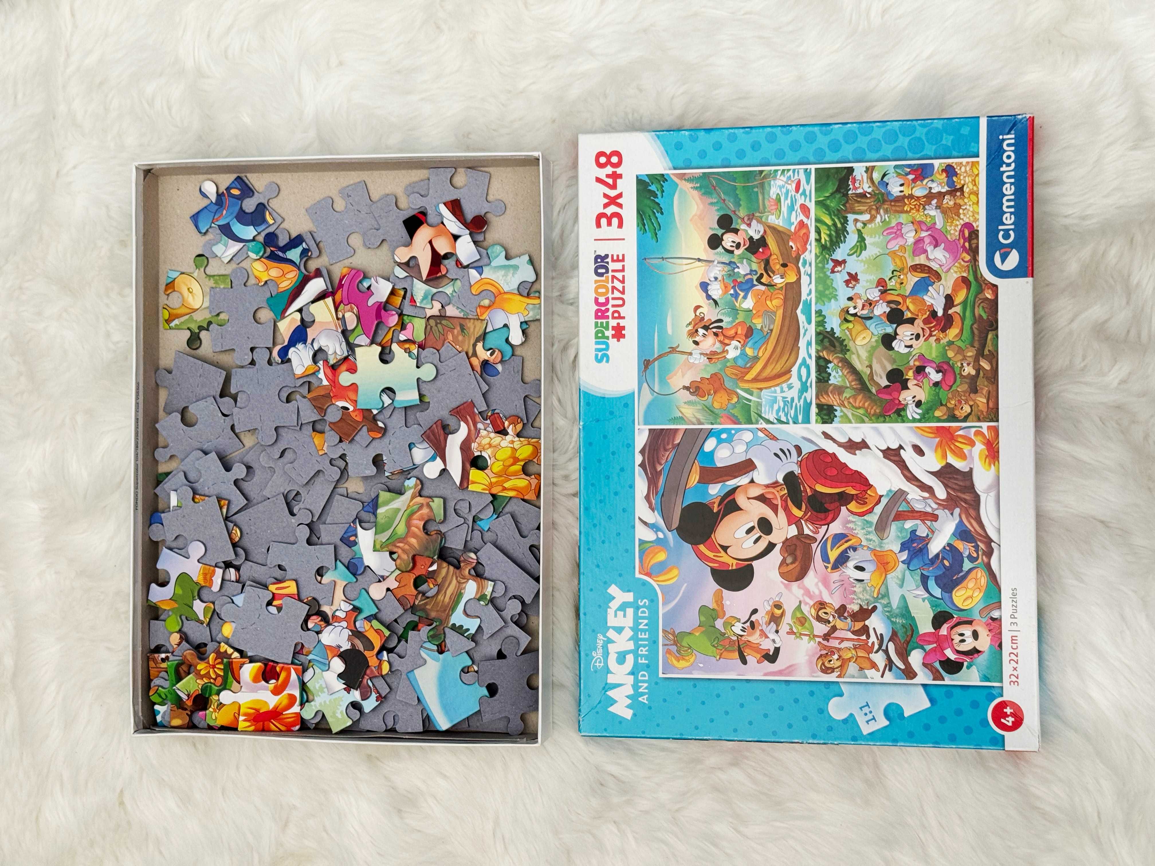 Puzzle Mickey Clementoni 4+ / Puzzle 3x48 elementów. / 3 zestawy