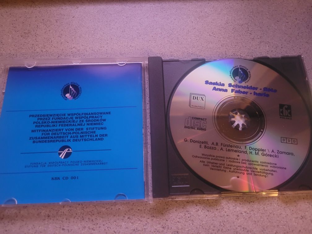CD S.Schneider/flet/, A.Faber /harfa/ 1994 KB  /H.M.Górecki/