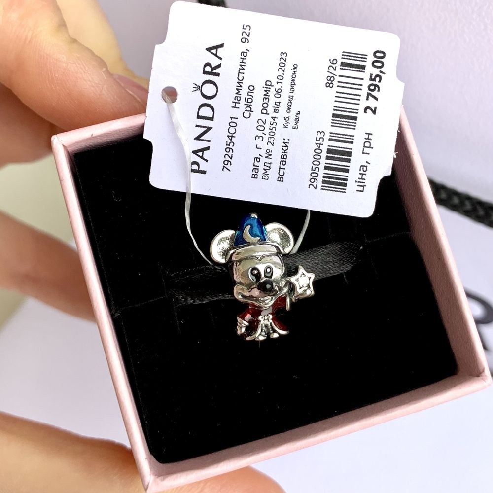Шарм Пандора оригінал «Міккі Маус» Pandora намистина підвіска