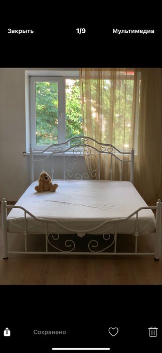 Кровать, ліжко металическое двухспальное