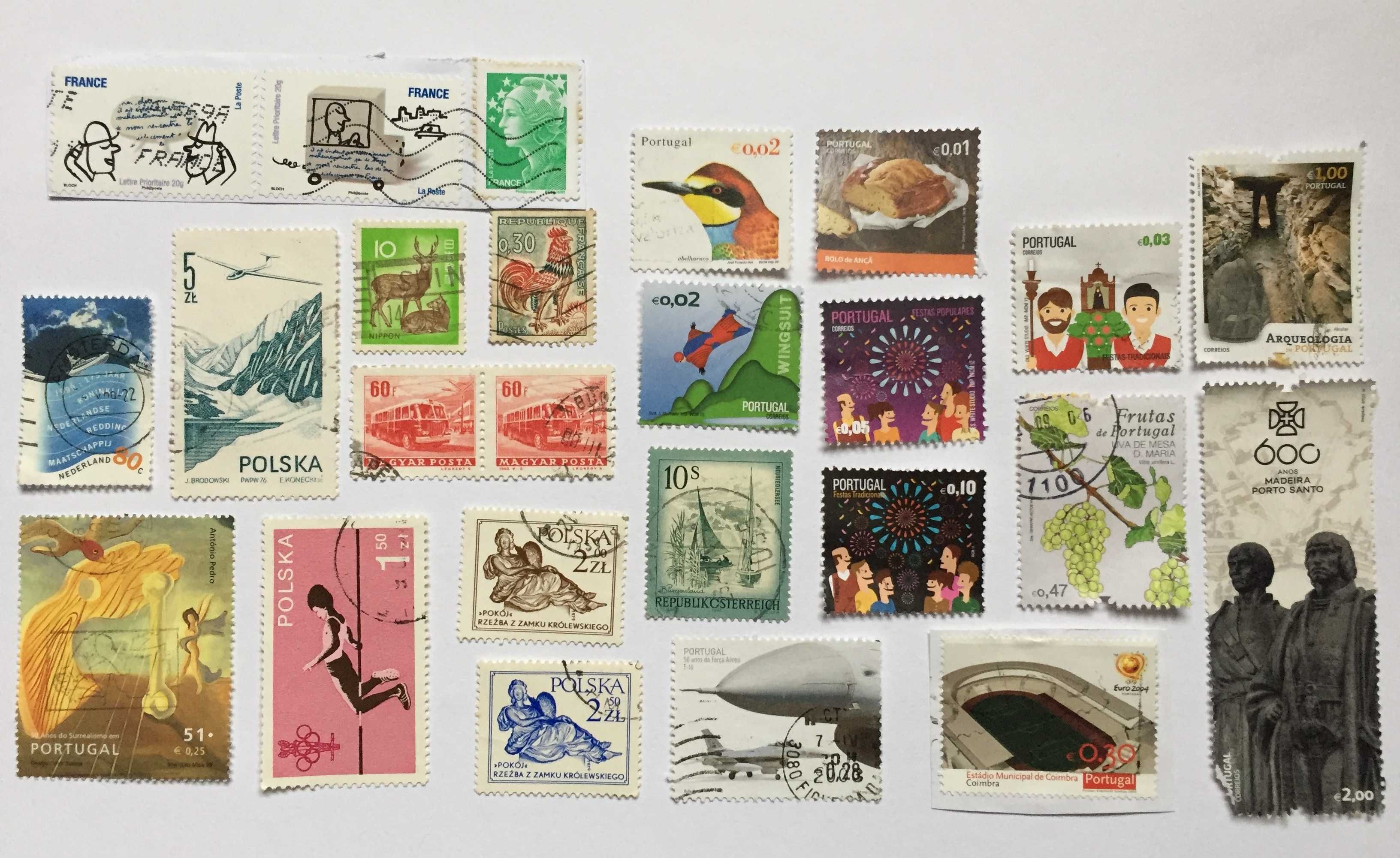 selos portugueses e estrangeiros