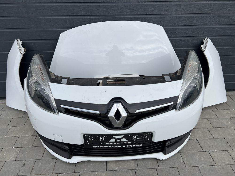 Бампер передний  капот Renault Scenic 3  2012- рейсталинг