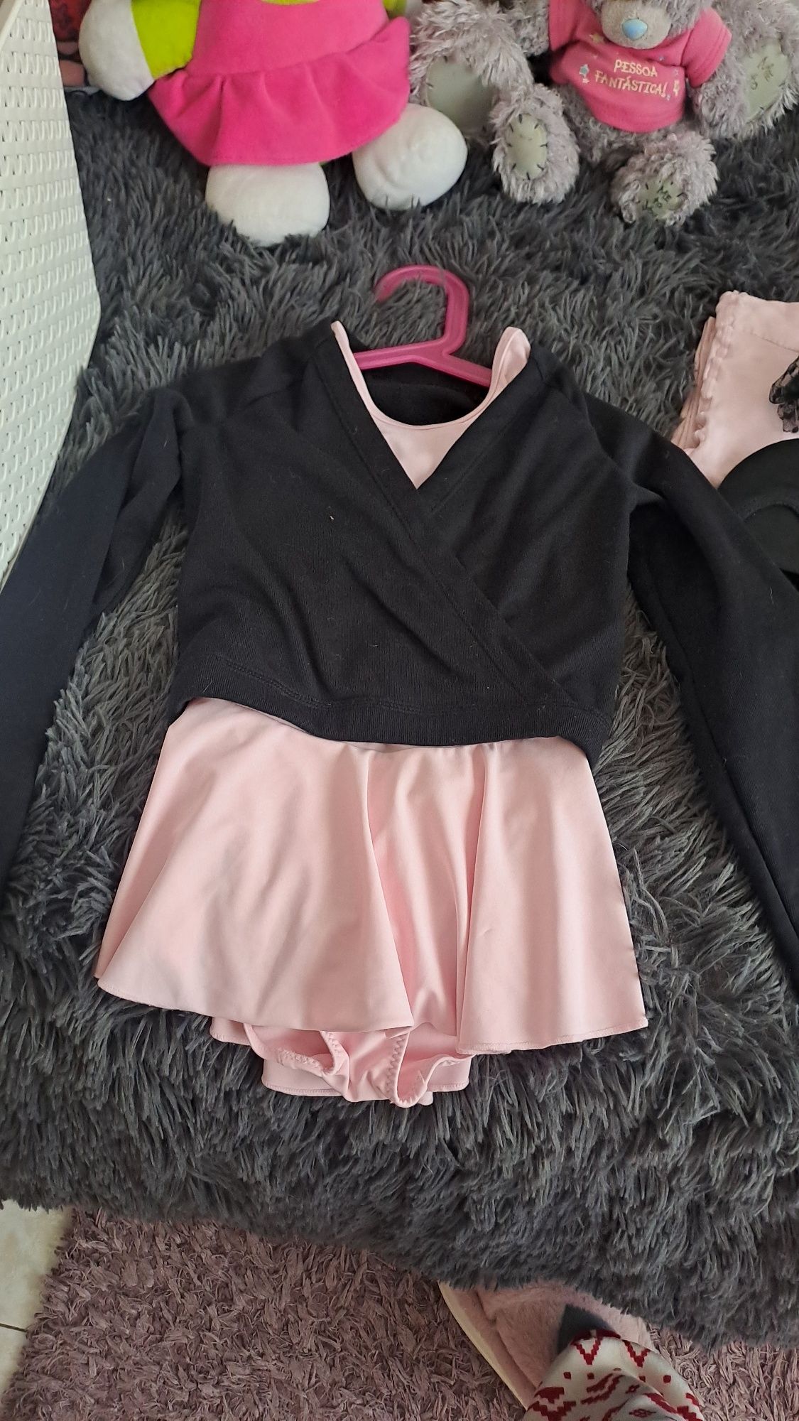 Fato cor de rosa de ballet
