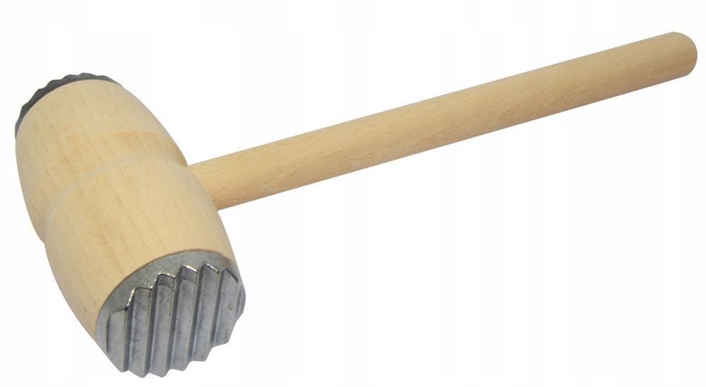 Drewniany Tłuczek Do Mięsa Młotek Dwustronny Do Ubijania Kotletów 28Cm