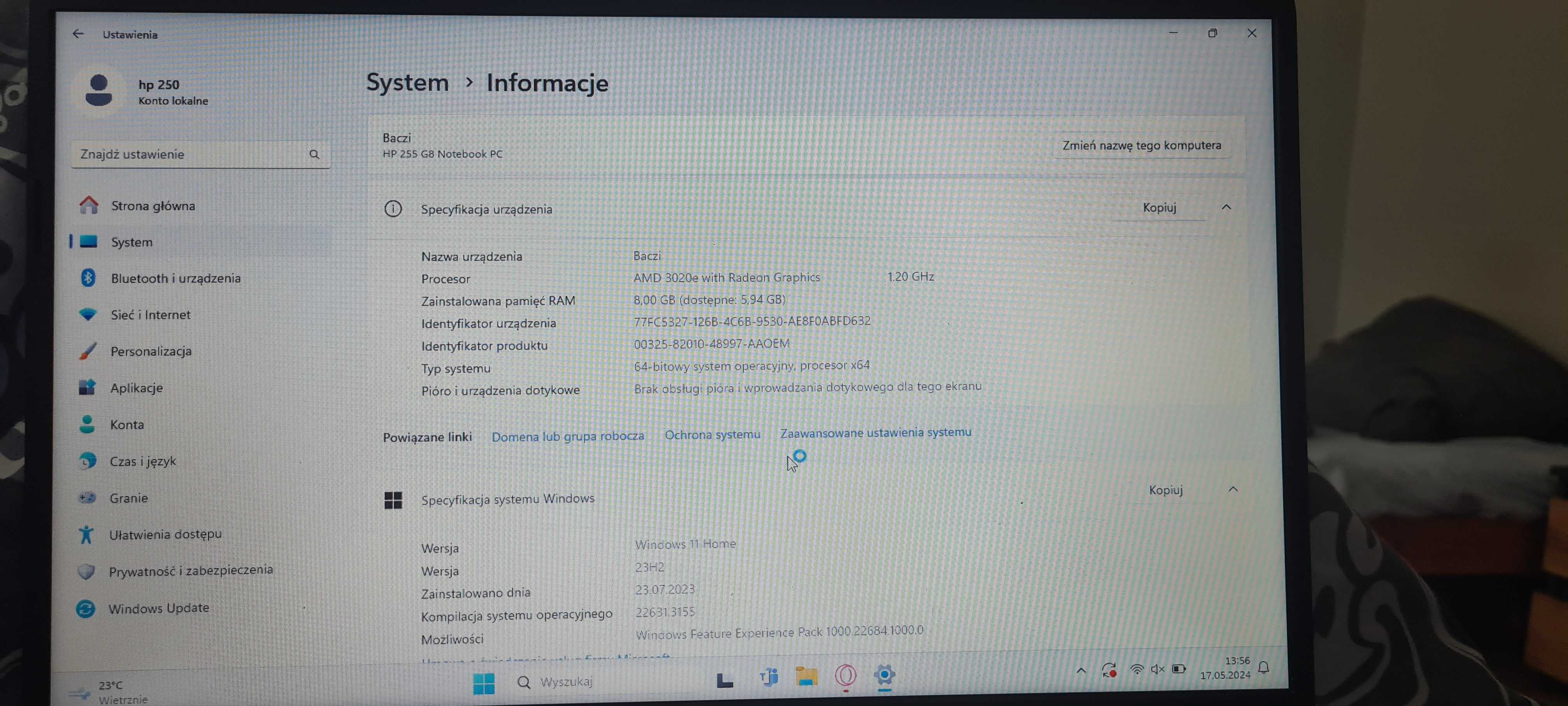 Sprzedam hp255 Notebook