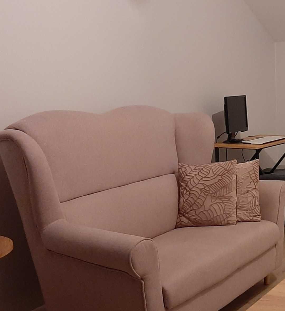 Sofa/ kanapa loft , uszak pudrowy róż