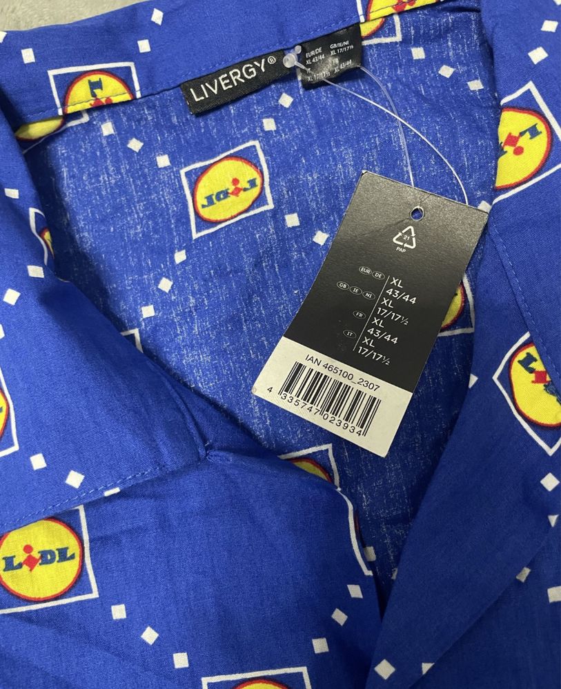 Koszula męska z Logo LIDL - XL 43/44.