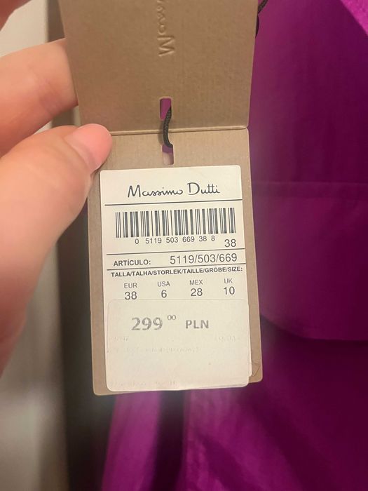 NOWA 100% jedwabna koszula marki Massimo Dutti