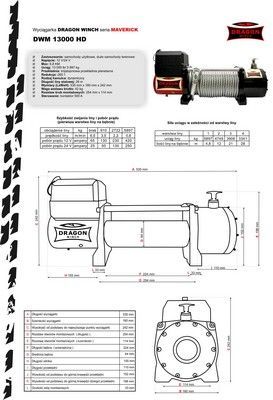 Wyciągarka, wciągarka samochodowa Dragon Winch DWM 13000 ST 12V 6/12T