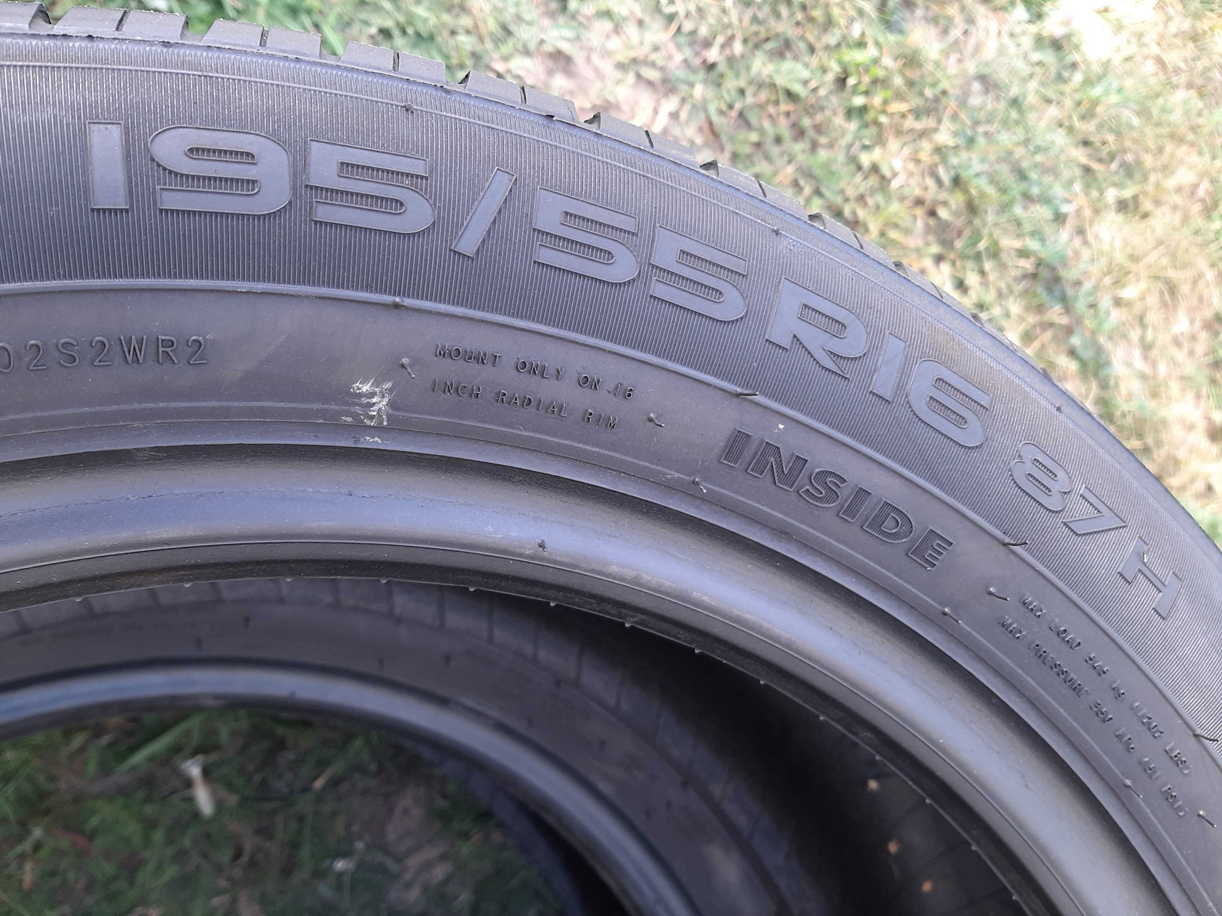 4x Opony letnie 195/55R16 Nokian Line / 6mm / 2016r