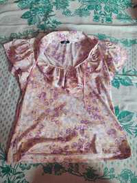 Блуза-футболка, рожевого кольору)