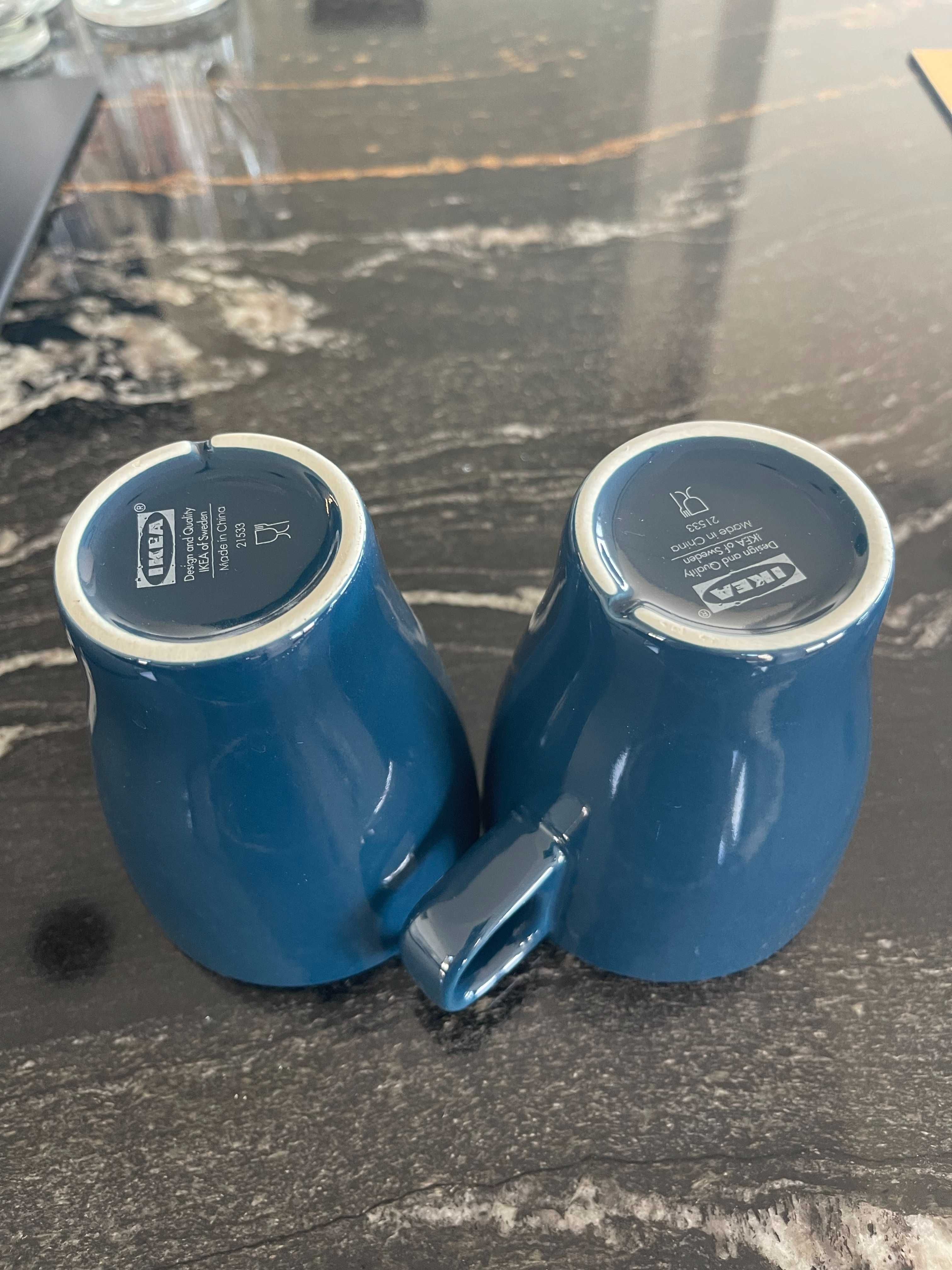 Conjunto de 2 canecas azuis IKEA