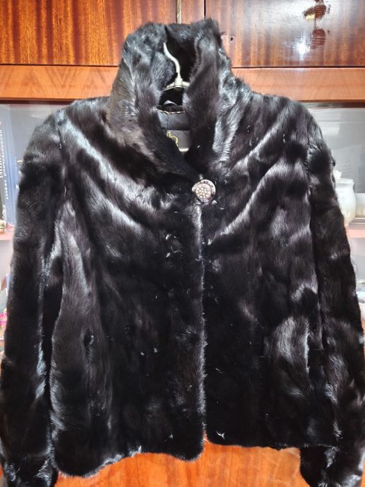 Шуба жіноча натуральне хутро норка автоледі