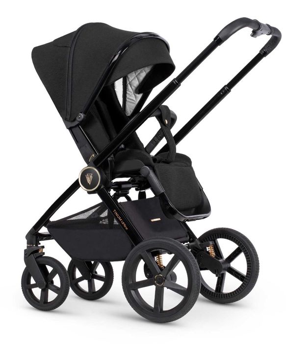 Venicci Tinum Upline - wózek wielofunkcyjny 2w1 All Black
