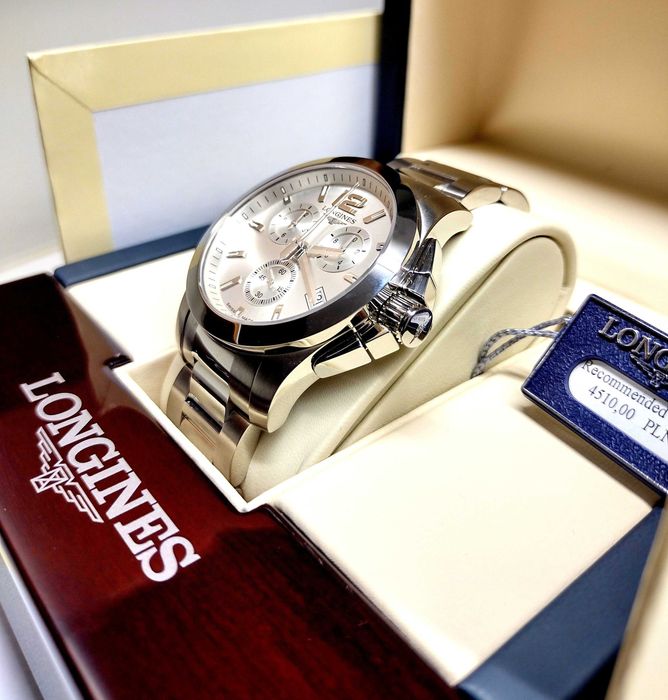 Longines Conquest Chronograph L3.660.4.76.6, 41mm, Nowy-Okazja!