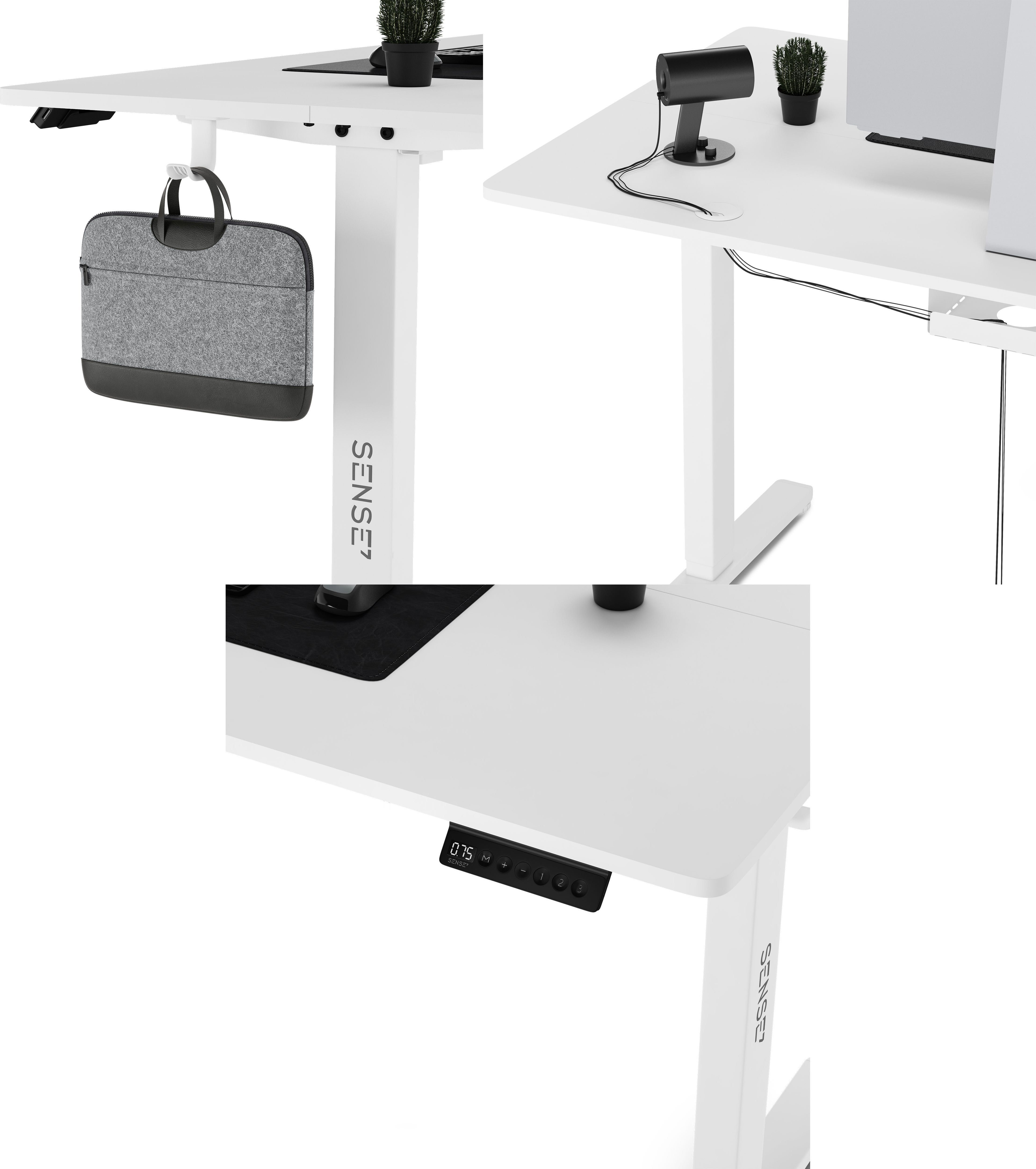 Комп'ютерний стіл 140x70 см з електрорегулюванням висоти Sense7 Nojo