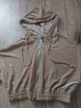 Bluza welurowa H&M beżowa zlota xs z kapturem