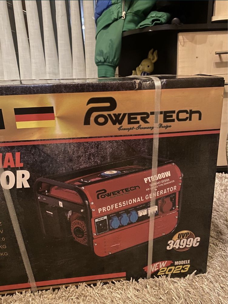 Генератор PowerTech PT 8500W 4.5 кВт.