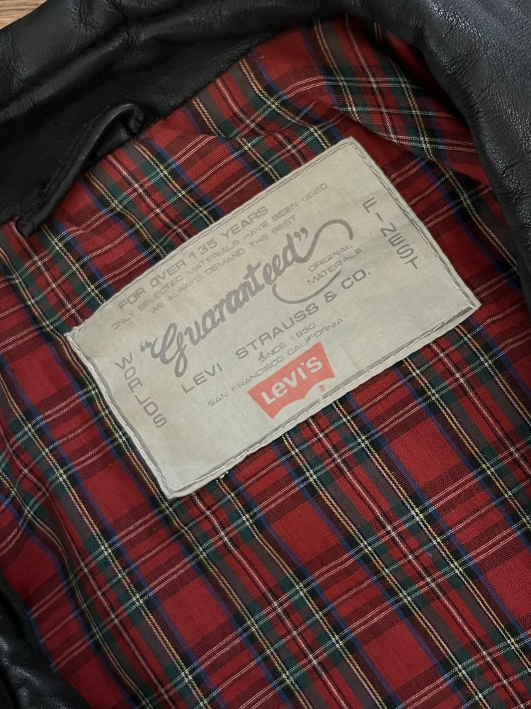 LEVI’S  STRAUSS  kurtka skórzana pilotka męska L