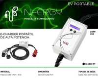 [IVA inc] Carregador Portátil Carro elétrico 32A 22kW Tipo2 AC