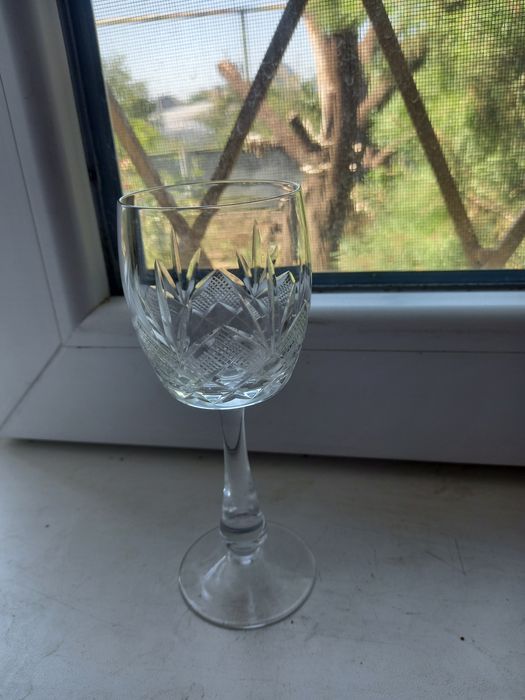 Фужеры  рюмки  хрусталь богем стекло.