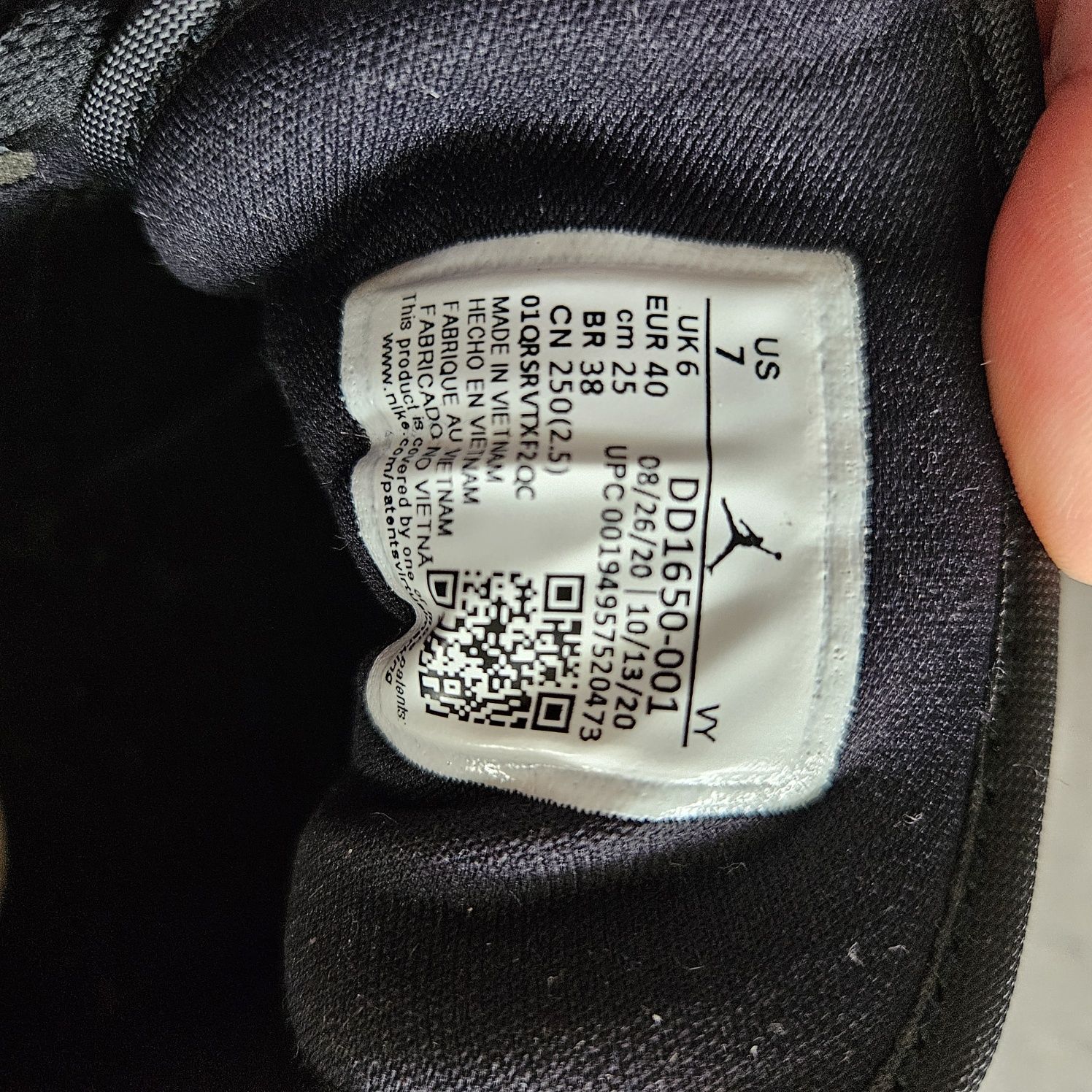 Air Jordan 1 Low All Star czarne 39/40 DD1650 nike