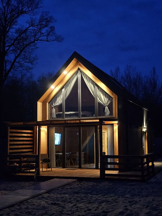 Domek nad jeziorem,JACUZZI I SAUNA,własna linia brzegowa