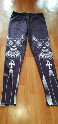 M i S. Legginsy sportowe kot koty halloween magia