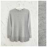 Dzianinowy sweter oversize basic z wełną