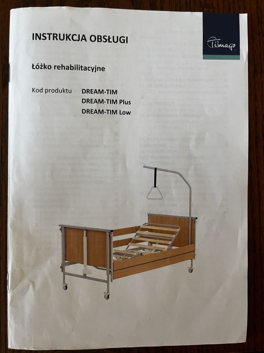 Łóżko rehabilitacyjne sterowane elektrycznie - DREAM-TIM
