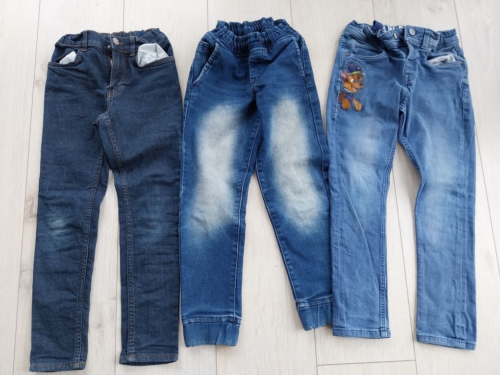 Spodnie jeansowe chłopięce rozmiar 122