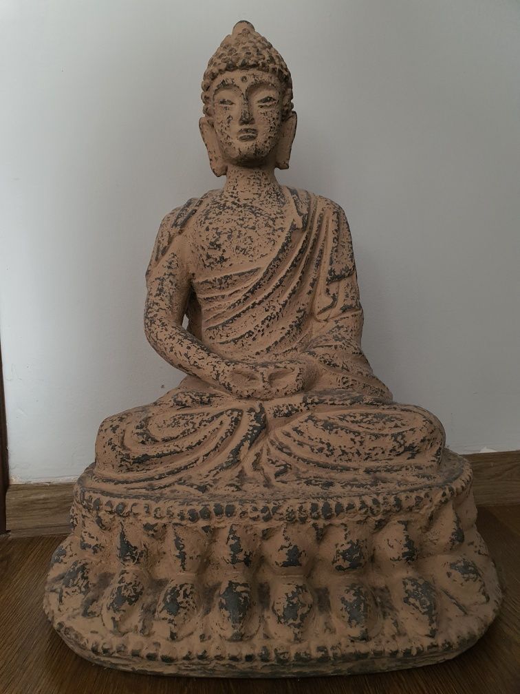 Rzeźba figura Siedzący Budda duży ok.  50 cm.