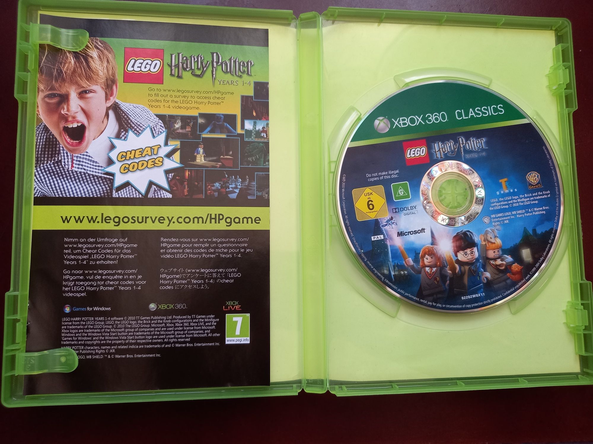 Gra Lego Harry Potter 1-4 lat na xbox 360