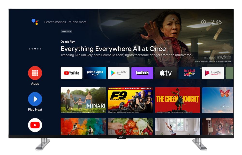 TV Smart 43' JVC 4K DVB-T2 HEVC