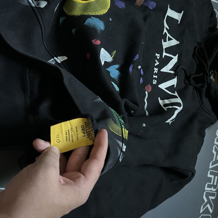 Зіп худі LANVIN x Gallery Dept, чорний колір