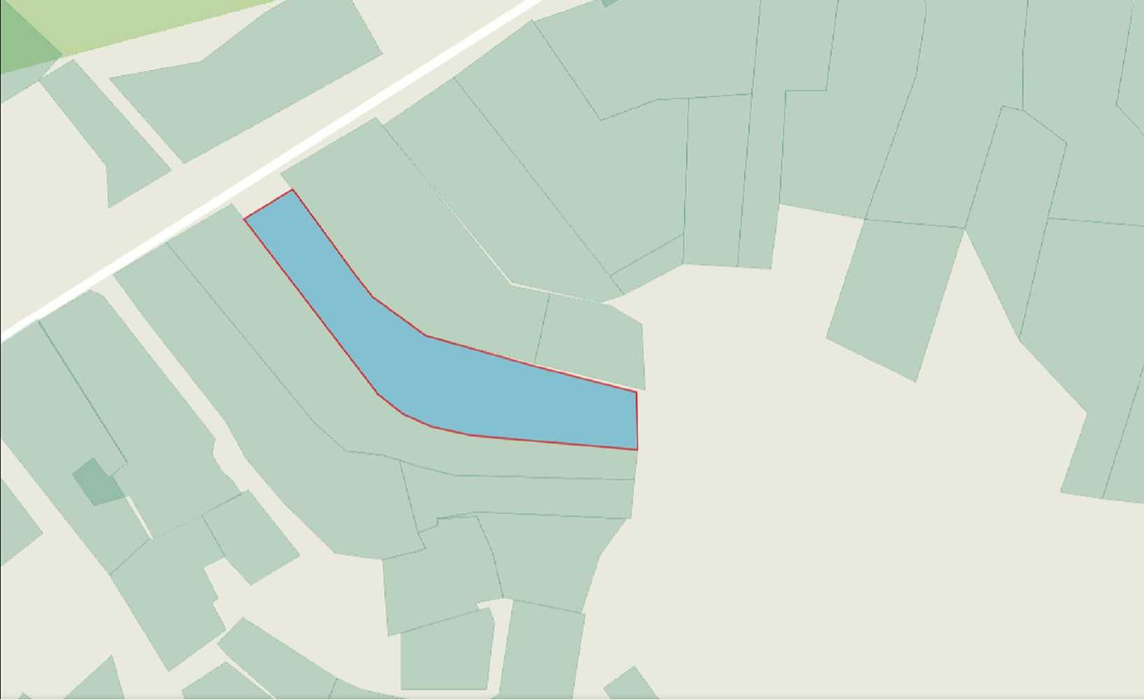 Синява  ділянка 26 сот в селі біля лісу та Росі
