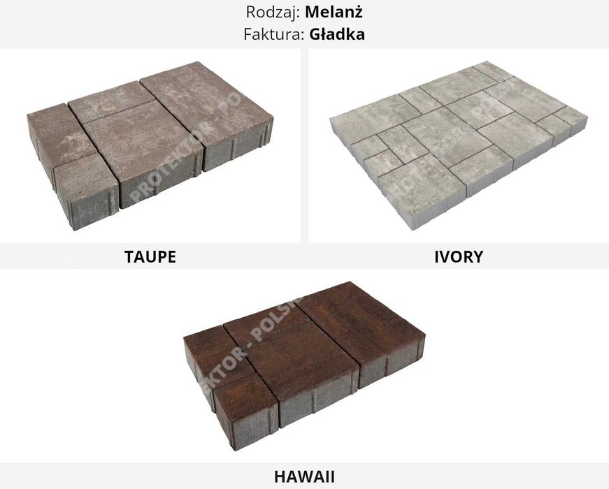 kostka brukowa COMMIX POLBRUK plac chodnik podjazd taras nawierzchnia