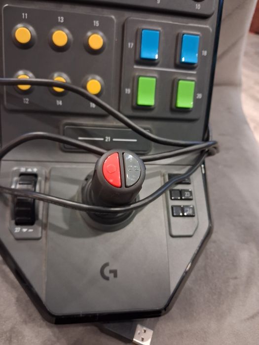 Zestaw Kierownica Logitech G Saitek Farm Sim Controler.