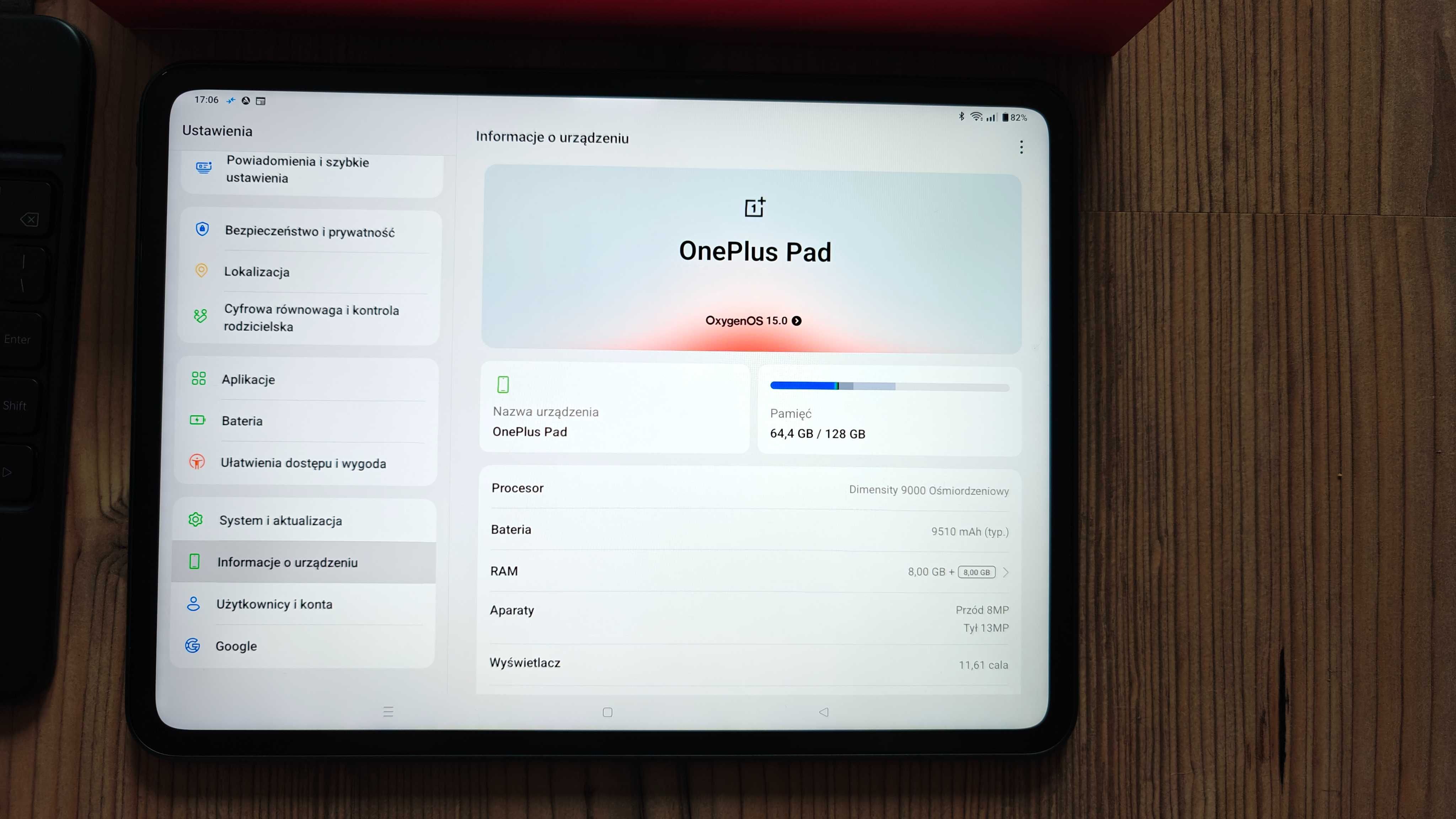 Tablet OnePlus Pad 8/128GB Halo Green