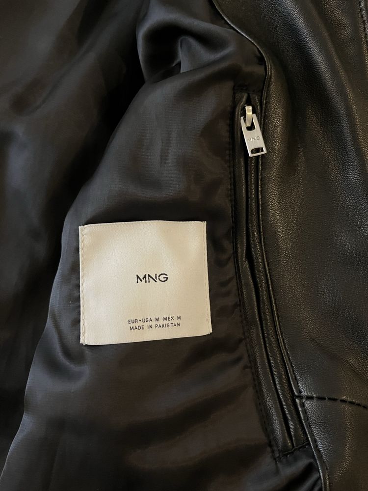 Casaco de pele Mango masculino