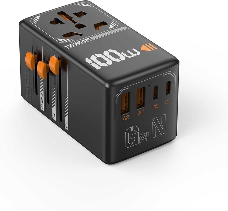 Universal Travel Adapter | Tessan 100W GaN Technology64563869308033121