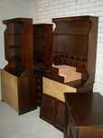 Zestaw mebli drewnianych vintage PRL