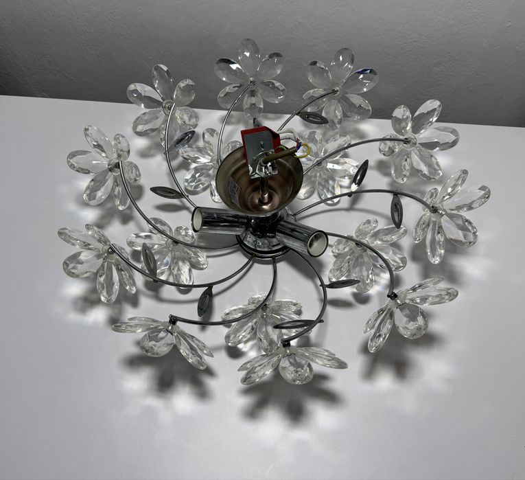 Lampa sufitowa stylowa 3x E14 plafon żyrandol chrom