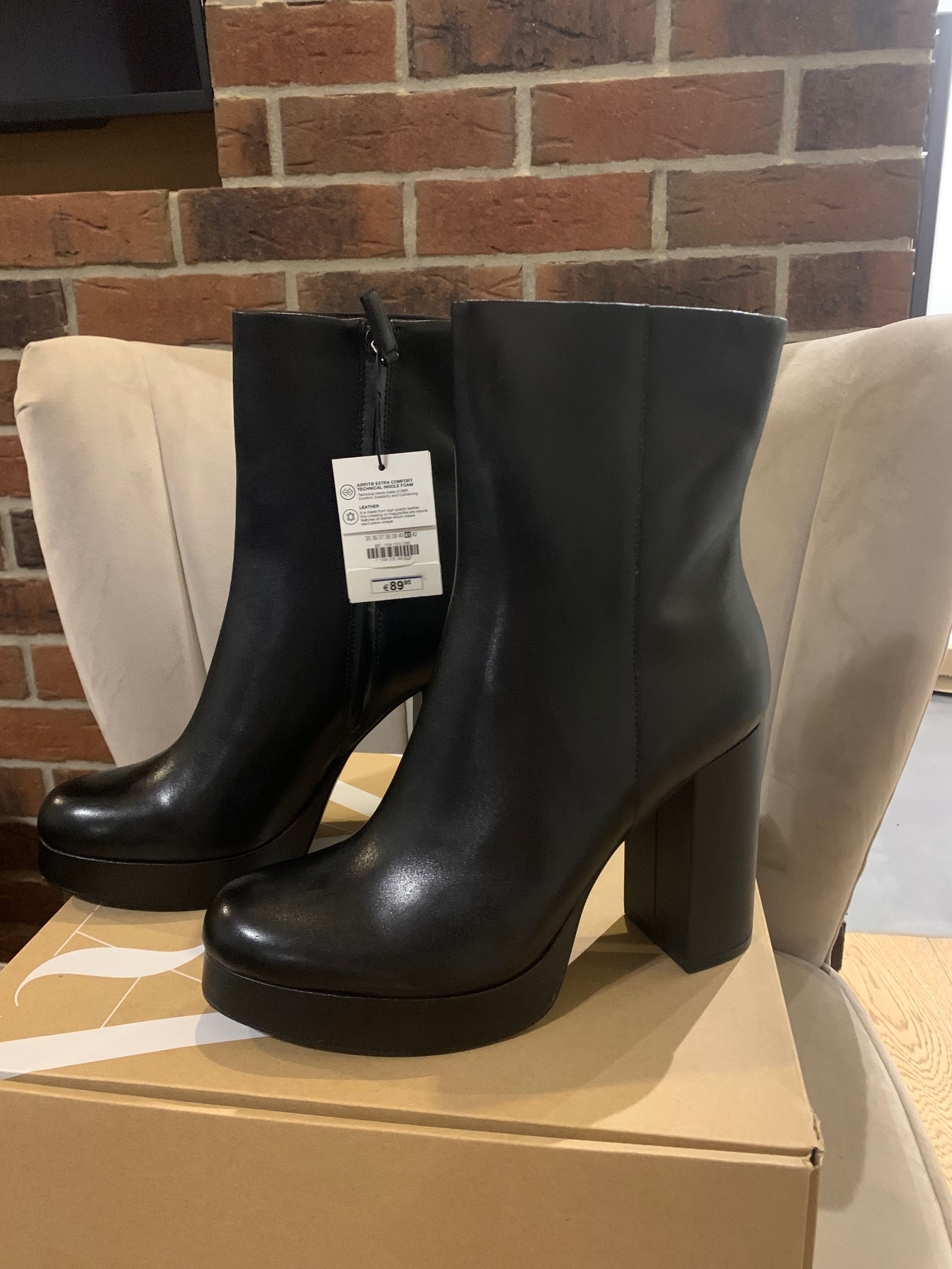 Buty na obcasie Zara botki kozaki rozmiar 41 nowe