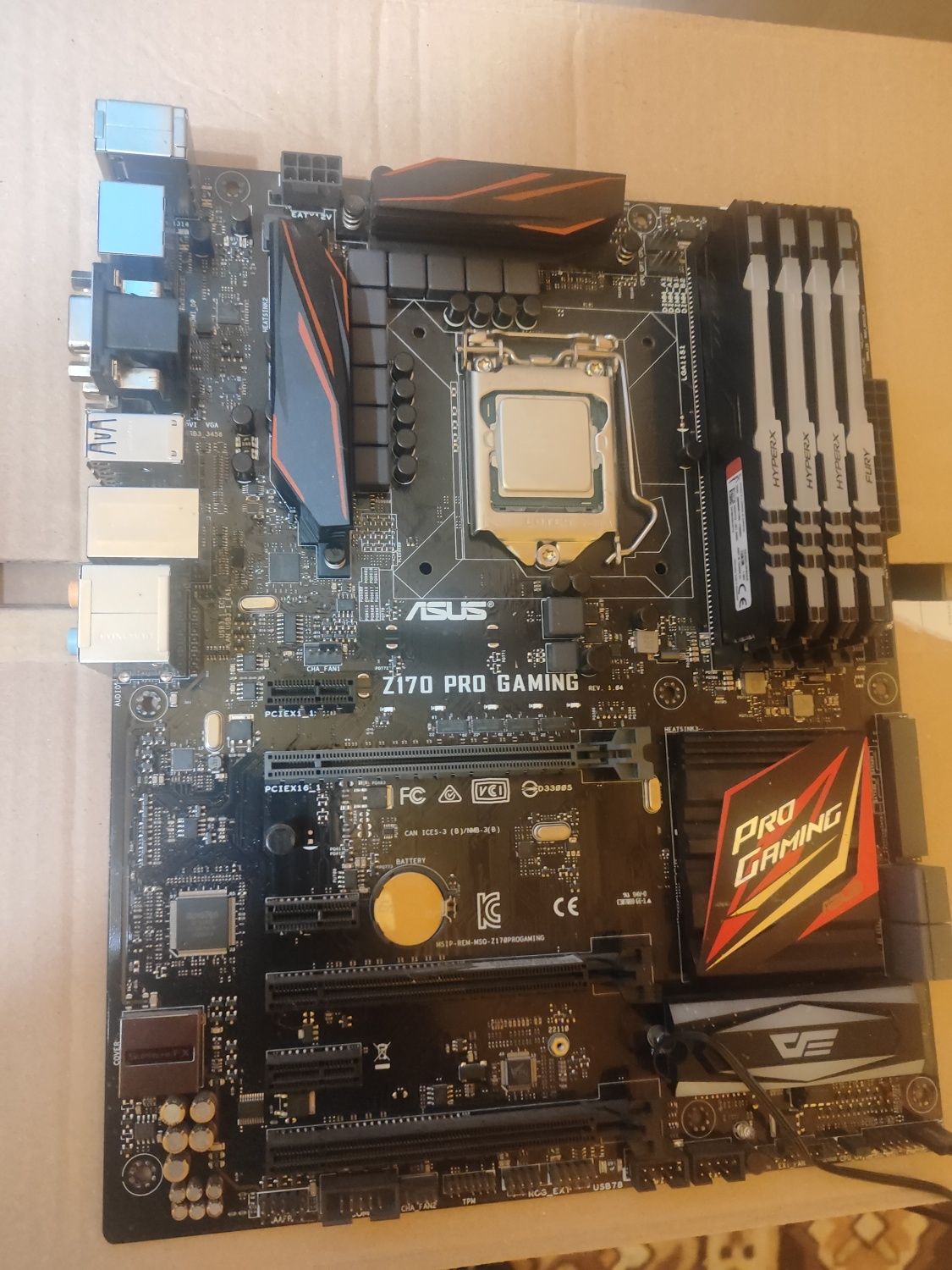 Płyta główna Asus z170 Pro Gaming+ procesor i7 6th gen+ dysk+ ram 32Gb